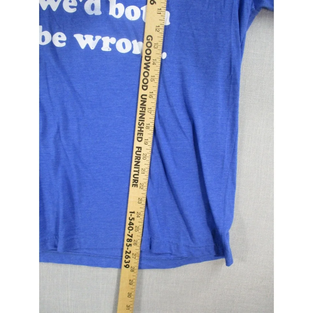 Bella‎ Canvas Mens Blue Graphic Tee Shirt If I Agreed With You Quote Size M